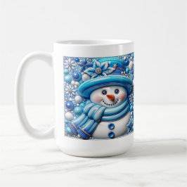 3D-Weihnachts-Schneemann Kaffeetasse