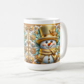 3D Weihnachts-Schneemann Kaffeetasse (VorderseiteRechts)