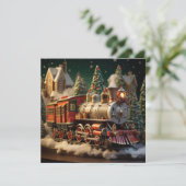 3D Weihnachtsausweis Feiertagskarte (Stehend Vorderseite)