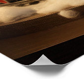 3D-Weihnachtsbahnposter Poster (Ecke)