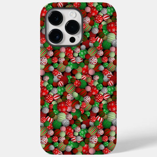 3D Weihnachtsbälle Case-Mate iPhone Hülle (Rückseite)