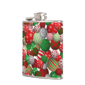 3D Weihnachtsbälle Flachmann (Links)