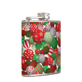 3D Weihnachtsbälle Flachmann (Rechts)