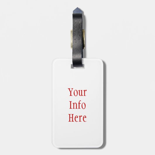 3D Weihnachtsbälle Gepäckanhänger (Rückseite vertikal)