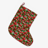 3D Weihnachtsbälle Großer Weihnachtsstrumpf (Vorderansicht (hängend))