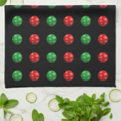 3D Weihnachtsbälle Handtuch (Gefaltet)
