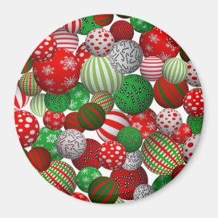3D Weihnachtsbälle Magnet