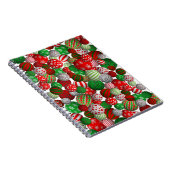3D Weihnachtsbälle Notizblock (Rechte Seite)
