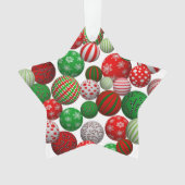 3D Weihnachtsbälle Ornament (Vorderseite)