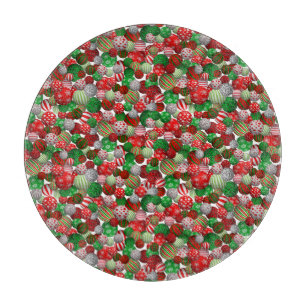 3D Weihnachtsbälle Schneidebrett