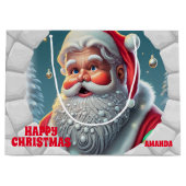 3D Weihnachtsfeiertag Große Geschenktüte (Vorderseite)