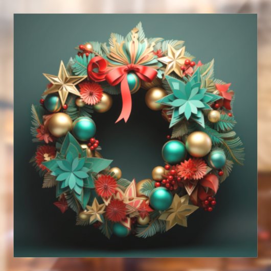 3D-Weihnachtsfenster Fensteraufkleber (Blatt 2)