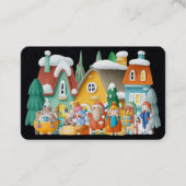 3D Weihnachtsgrüße  Visitenkarte (Vorderseite)