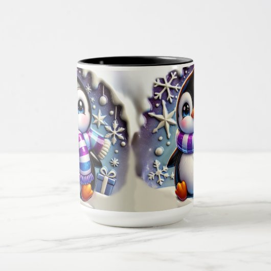 3D Weihnachtskaffee Tasse Wrap (Zentrum)