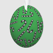 3D Weihnachtskandy Canes Ornament (Vorderseite)