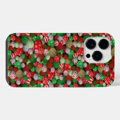 3D-Weihnachtskugeln iPhone Hülle (Rückseite (Horizontal))