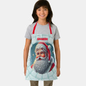 3D Weihnachtsmann Personalisierte Kinder Schürze (Insitu)