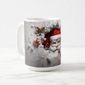 3D Weihnachtsmann Smash Kaffeetasse (Vorderseite Links)