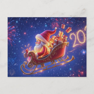 3D Weihnachtsmann-Weihnachtsgrußkarte – Festliches Feiertagspostkarte