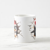 3D Weihnachtspenguin-Tasse - Niedlicher Feiertag Kaffeetasse (Mittel)
