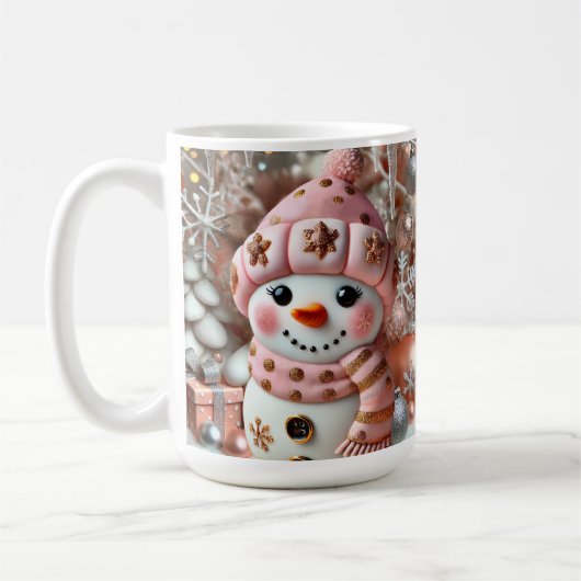 3D Weihnachtsschneemann Tasse (Links)
