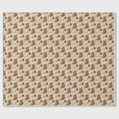 3D-Weihnachtsstrumpf und Zuckerstange Pat Geschenkpapier (Flach)