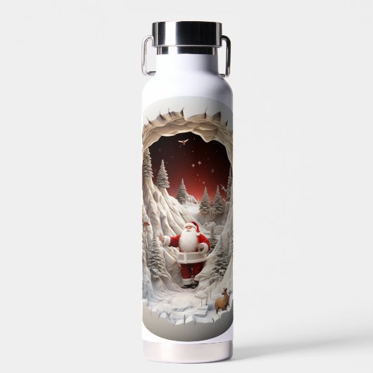 3D Weihnachtswasserflasche Trinkflasche (Vorne)