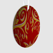 3D Weihnachtswirl Ornament (Vorderseite)