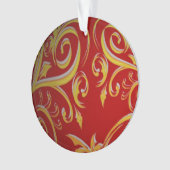 3D Weihnachtswirl Ornament (Vorderseite)