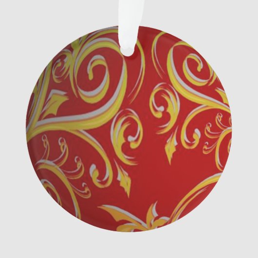 3D Weihnachtswirl Ornament (Vorderseite)