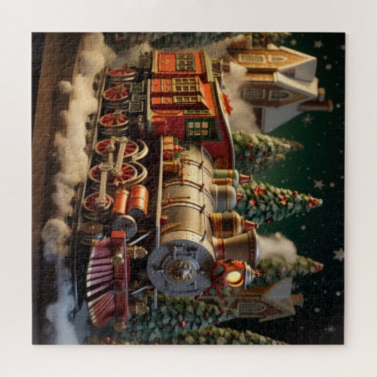 3D Weihnachtszugpuzzle Puzzle (Horizontal)