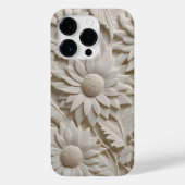 3D Weiße Blume Case-Mate iPhone Hülle (Rückseite)