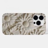 3D Weiße Blume Case-Mate iPhone Hülle (Rückseite (Horizontal))