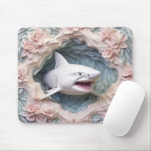 3D Weißer Hai Mousepad (Mit Mouse)