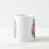 3D-Welpe aus weißem Pastell Kaffeetasse (Mittel)