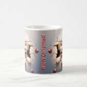 3D Welpen Weihnachten Kaffeetasse (Mittel)