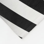 3D White Balls Black Lines Fleecedecke (Ecke)