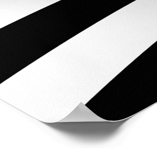 3D White Balls Black Lines Poster (Ecke)