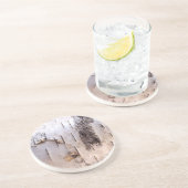 3D White Birch Bark Untersetzer (Seite)