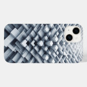 3D White Geometric Block Phone Case Abstract Cube (Rückseite (Horizontal))