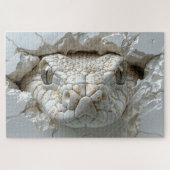 3D White King Cobra Snake Jigsaw Puzzle (Horizontal)