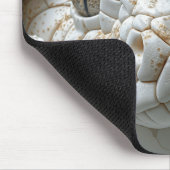 3D White King Cobra Snake Portrait Mouse Pad Mousepad (Ecke)