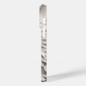 3D White Wolf Face Case-Mate iPhone Hülle (Rückseite / Links)