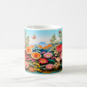 3D Wild Blume Design Kaffeetasse (Mittel)