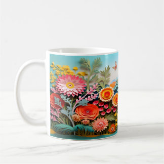 3D Wild Blume Design Kaffeetasse