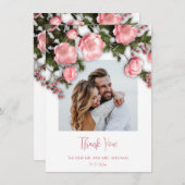 3D Wildflowers Roses Dankeskarte (Vorne/Hinten)