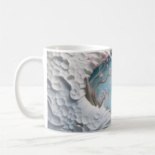 3D-Windung in einem Wald Kaffeetasse (Links)