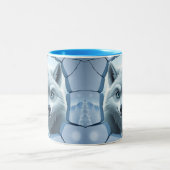 3d Wolfsloch in einem Wrap-Design der Tasse (Mittel)
