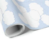 3D Wolken Geschenkpapier (Rolleneckpunkt)