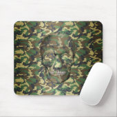 3D Woodland Camouflage Skull Mousepad (Mit Mouse)